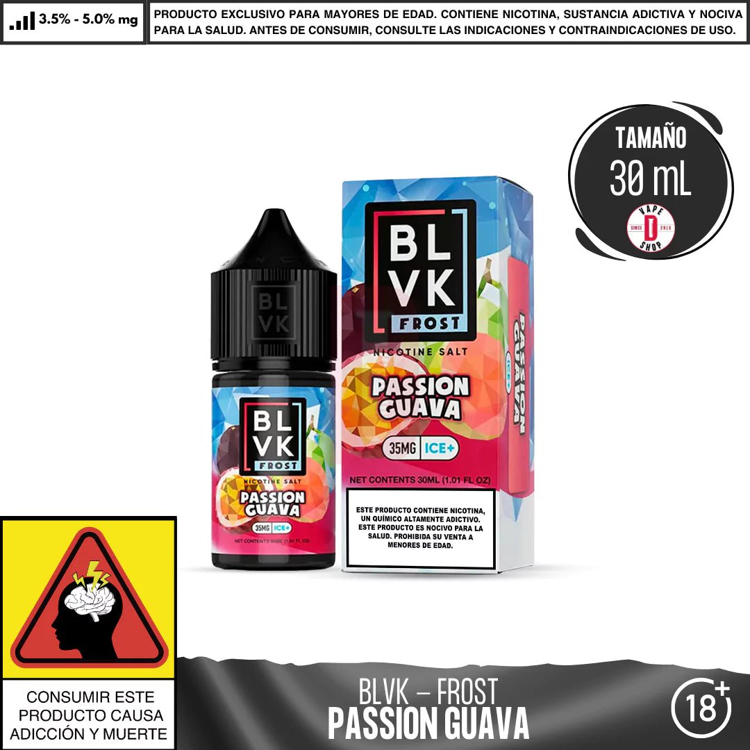 Frost Passion Guava Salts - Sales de Nicotina - BLVK | SN - BLVK - FRO - PAG - 35
