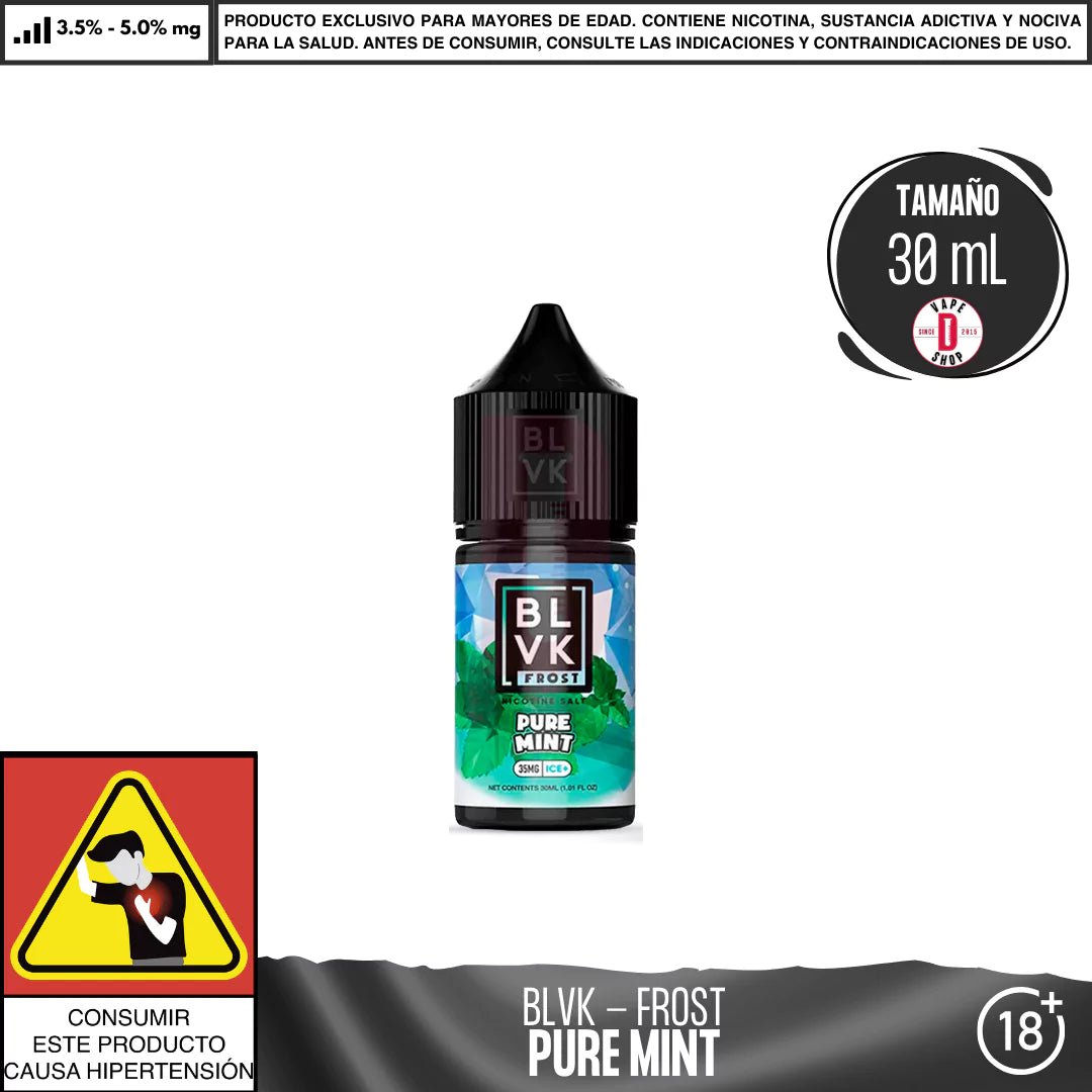 Frost Pure Mint Salts - Sales de Nicotina - BLVK | SN - BLVK - FRO - PUM - 35
