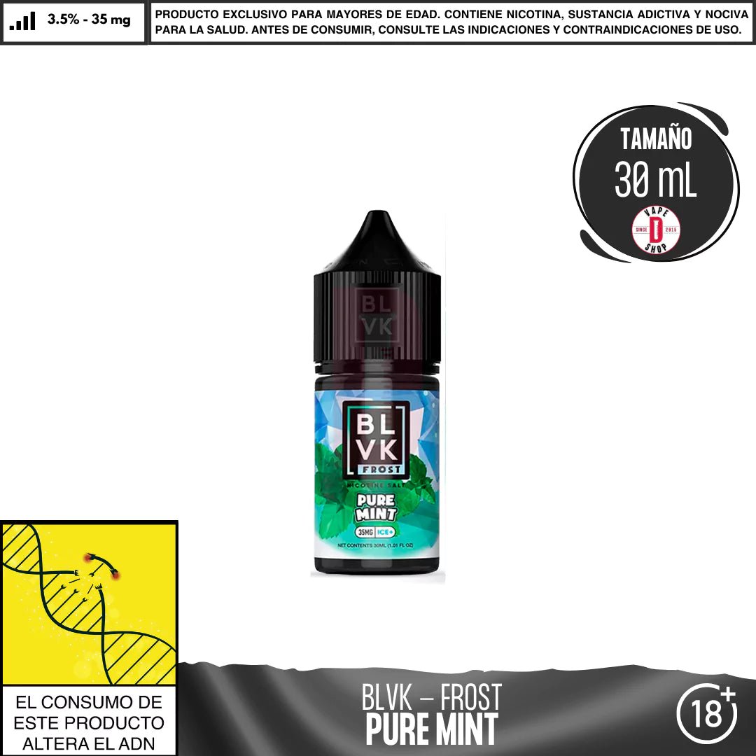 Frost Pure Mint Salts - Sales de Nicotina - BLVK | SN - BLVK - FRO - PUM - 35