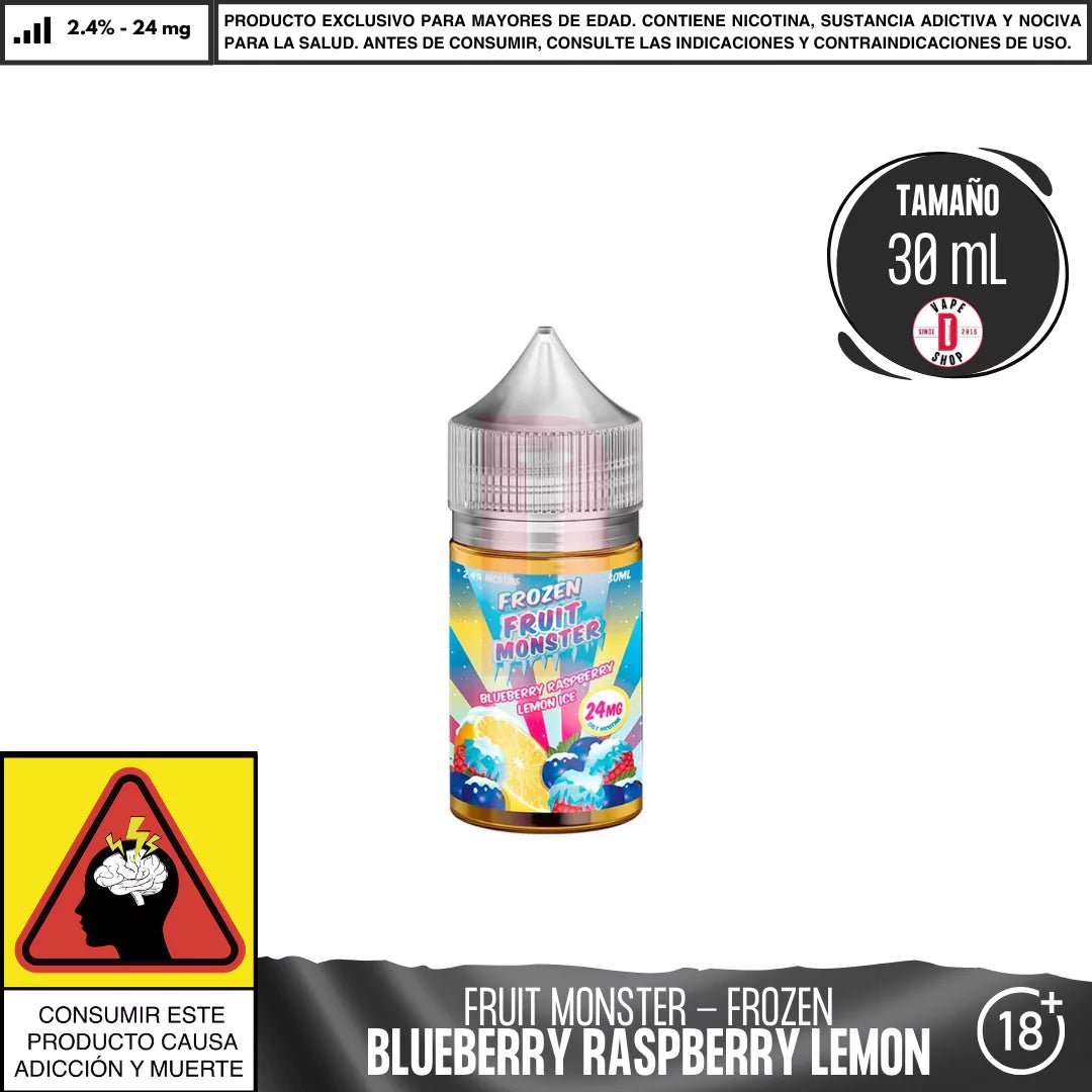 Frozen Fruit Monster Blueberry Raspberry Lemon Ice Salts - Sales de Nicotina - Monsterlabs | SN - ML - FFM - BRL - 24