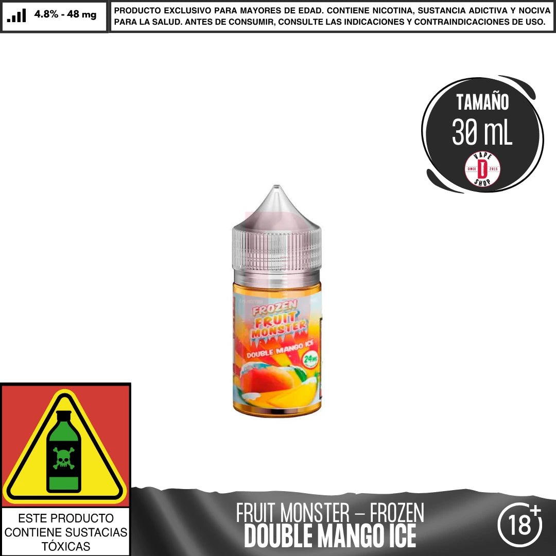 Frozen Fruit Monster Double Mango Ice Salts - Sales de Nicotina - Monsterlabs | SN - ML - FFM - DMI - 48
