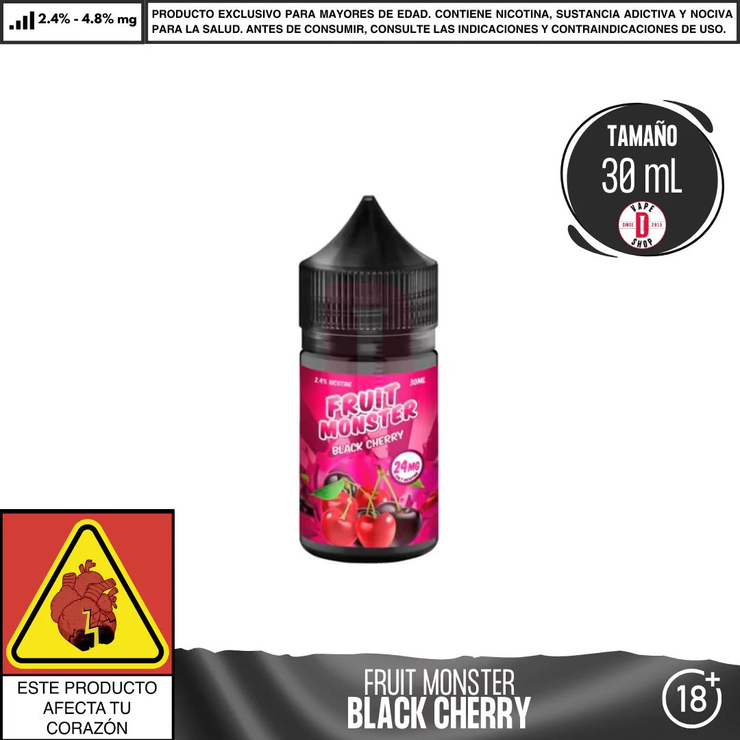 Fruit Monster Black Cherry Salts - Sales de Nicotina - Monsterlabs | SN - ML - FM - BC - 24