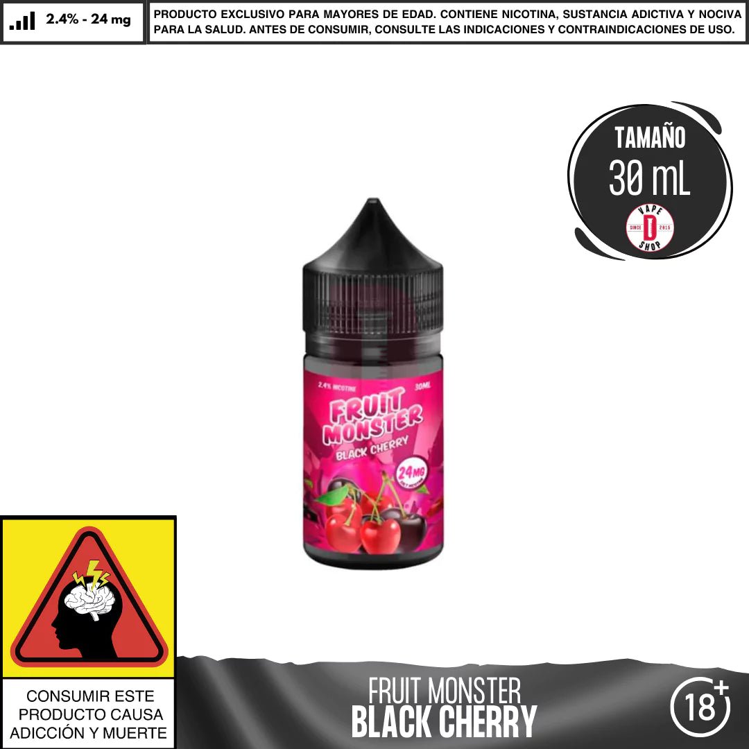 Fruit Monster Black Cherry Salts - Sales de Nicotina - Monsterlabs | SN - ML - FM - BC - 24