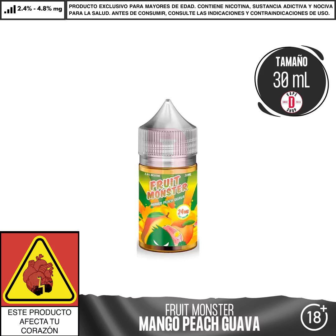 Fruit Monster Mango Peach Guava Salts - Sales de Nicotina - Monsterlabs | SN - ML - FM - MPG - 24