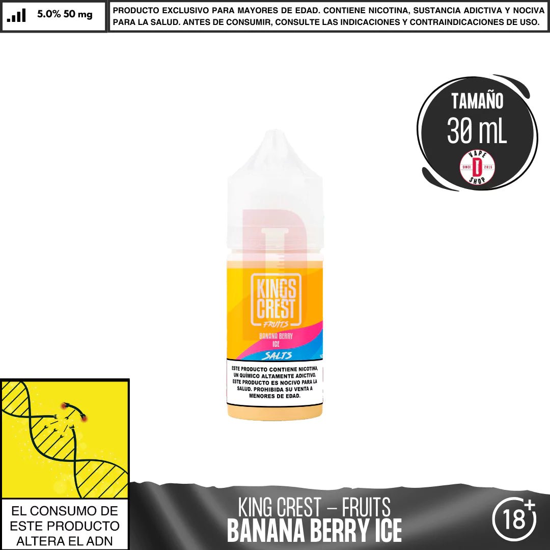 Fruits Banana Berry Ice Salts - Sales de Nicotina - King's Crest | SN - KK - FBBI - 35