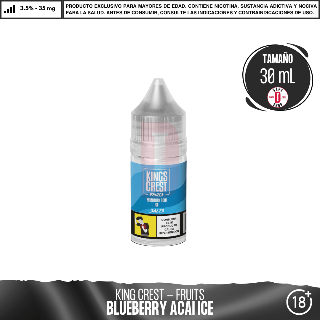 Fruits Blueberry Acai Ice Salts - Sales de Nicotina - King's Crest | SN-KK-FBAI-35