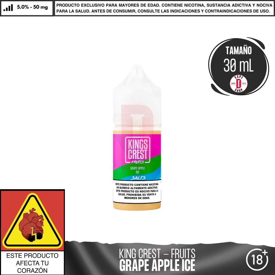 Fruits Grape Apple Ice Salts - Sales de Nicotina - King's Crest | SN - KK - FGAI - 35