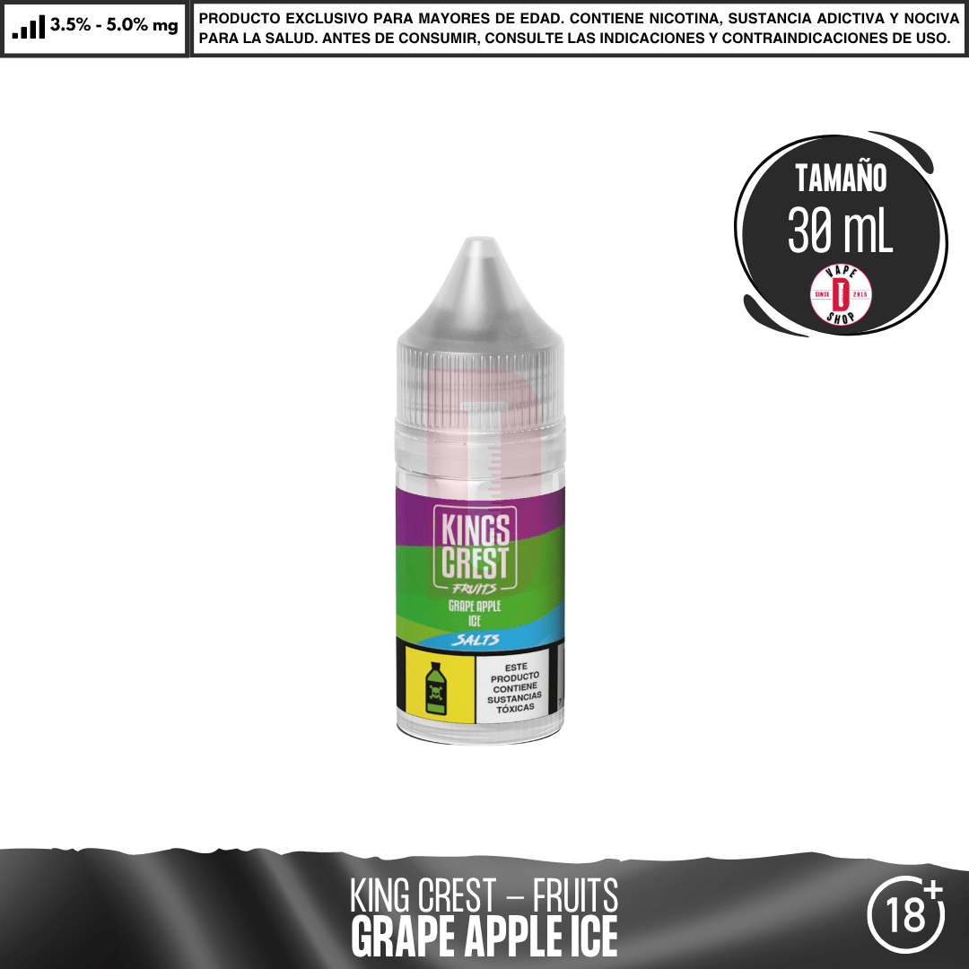 Fruits Grape Apple Ice Salts - Sales de Nicotina - King's Crest | SN-KK-FGAI-35