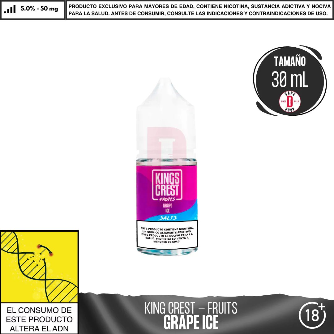 Fruits Grape Ice Salts - Sales de Nicotina - King's Crest | SN - KK - FGI - 35