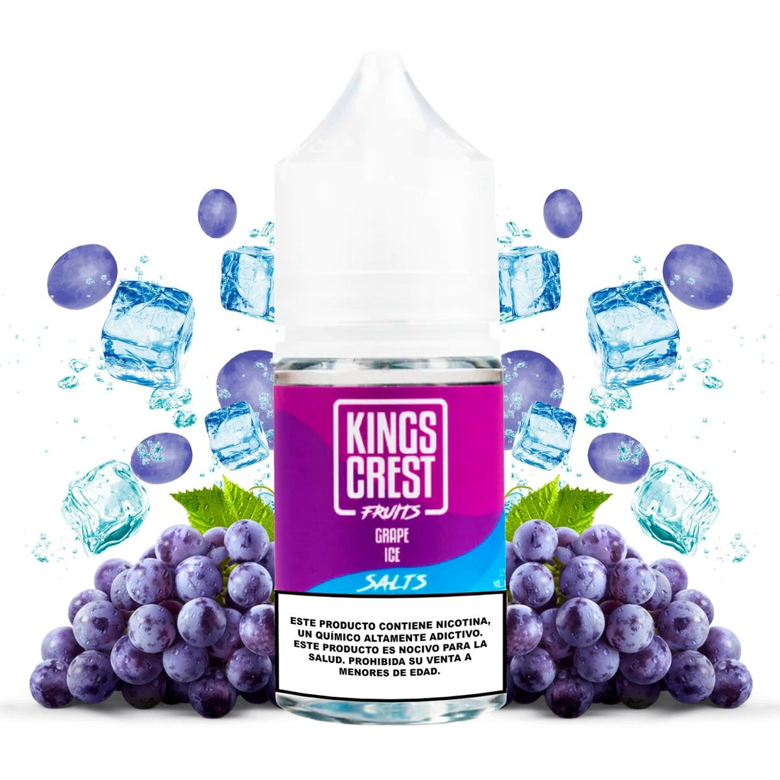 Fruits Grape Ice Salts - Sales de Nicotina - Kings Crest | SN - KK - FGI - 35