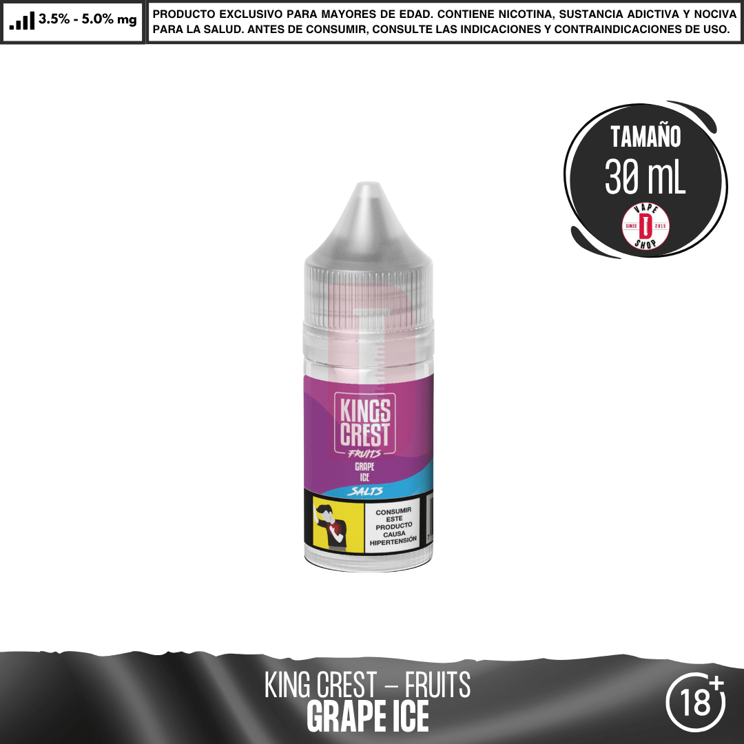 Fruits Grape Ice Salts - Sales de Nicotina - King's Crest | SN-KK-FGI-35