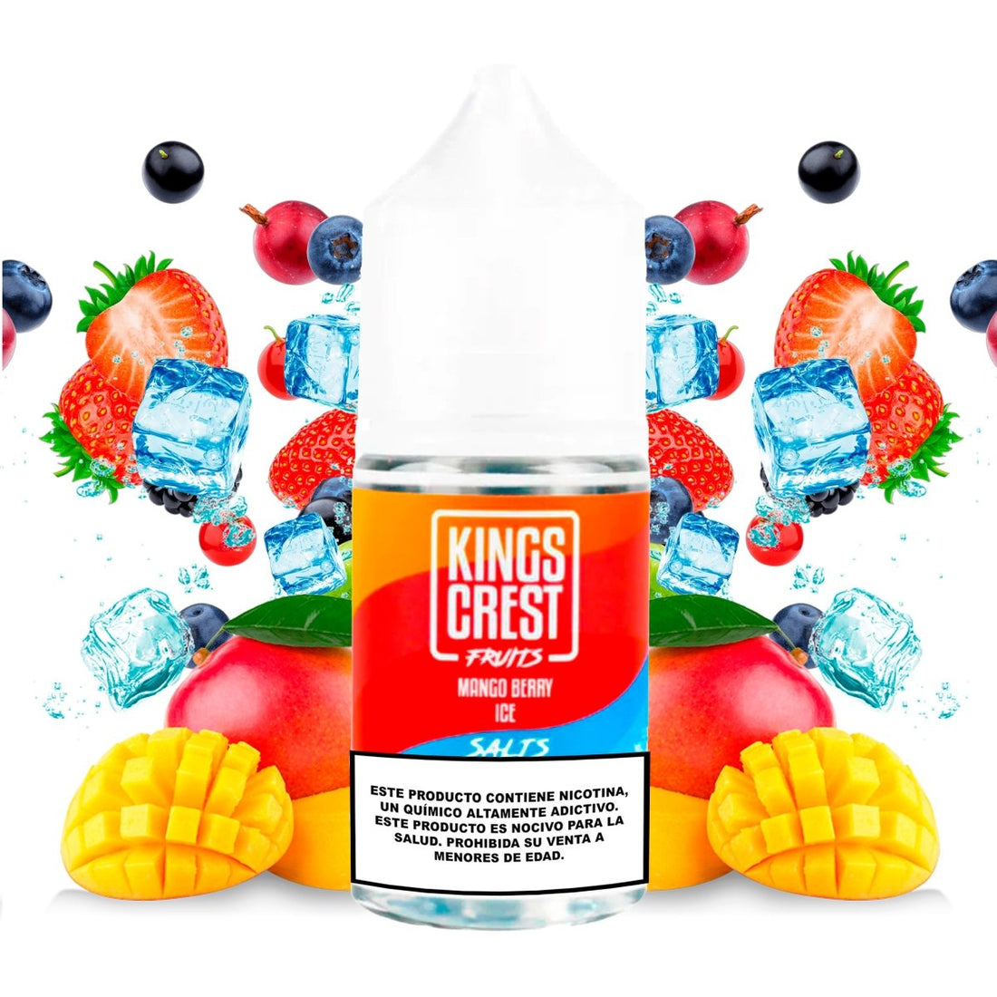 Fruits Mango Berry Ice Salts - Sales de Nicotina - Kings Crest | SN - KK - FMBI - 35