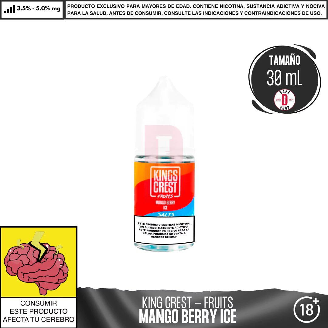 Fruits Mango Berry Ice Salts - Sales de Nicotina - King's Crest | SN - KK - FMBI - 50