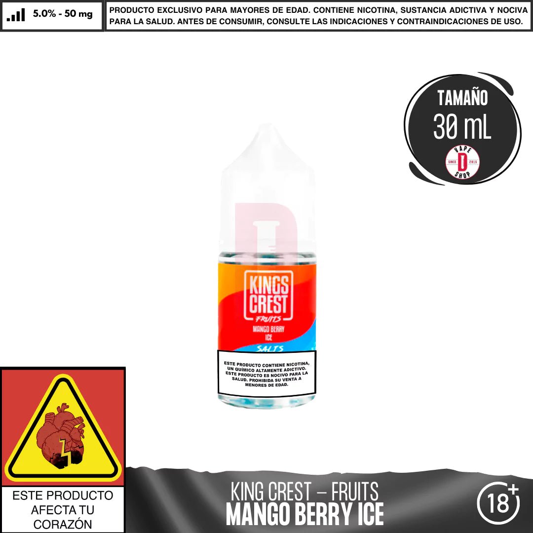 Fruits Mango Berry Ice Salts - Sales de Nicotina - King's Crest | SN - KK - FMBI - 35