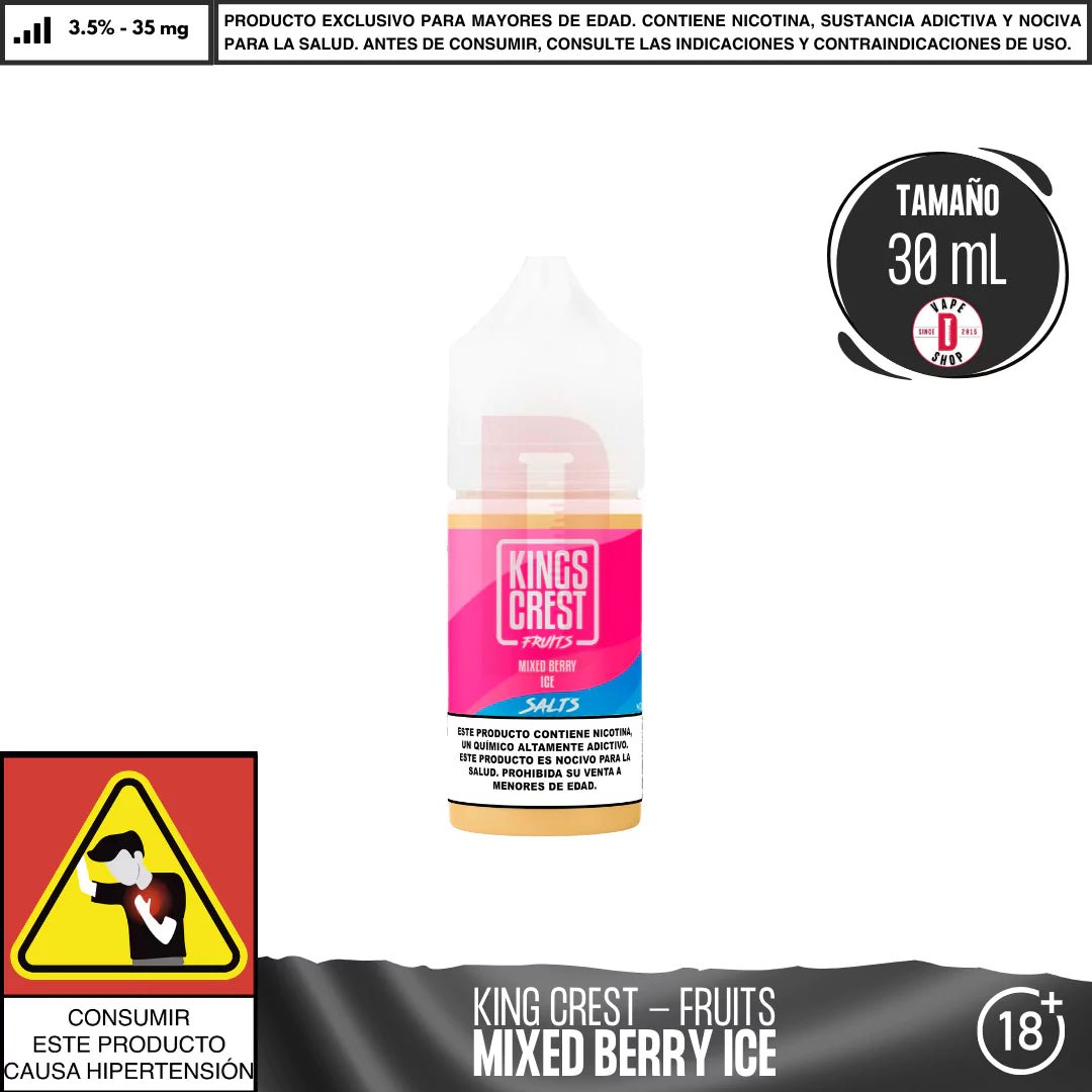 Fruits Mixed Berry Ice Salts - Sales de Nicotina - King's Crest | SN - KK - FMABI - 35