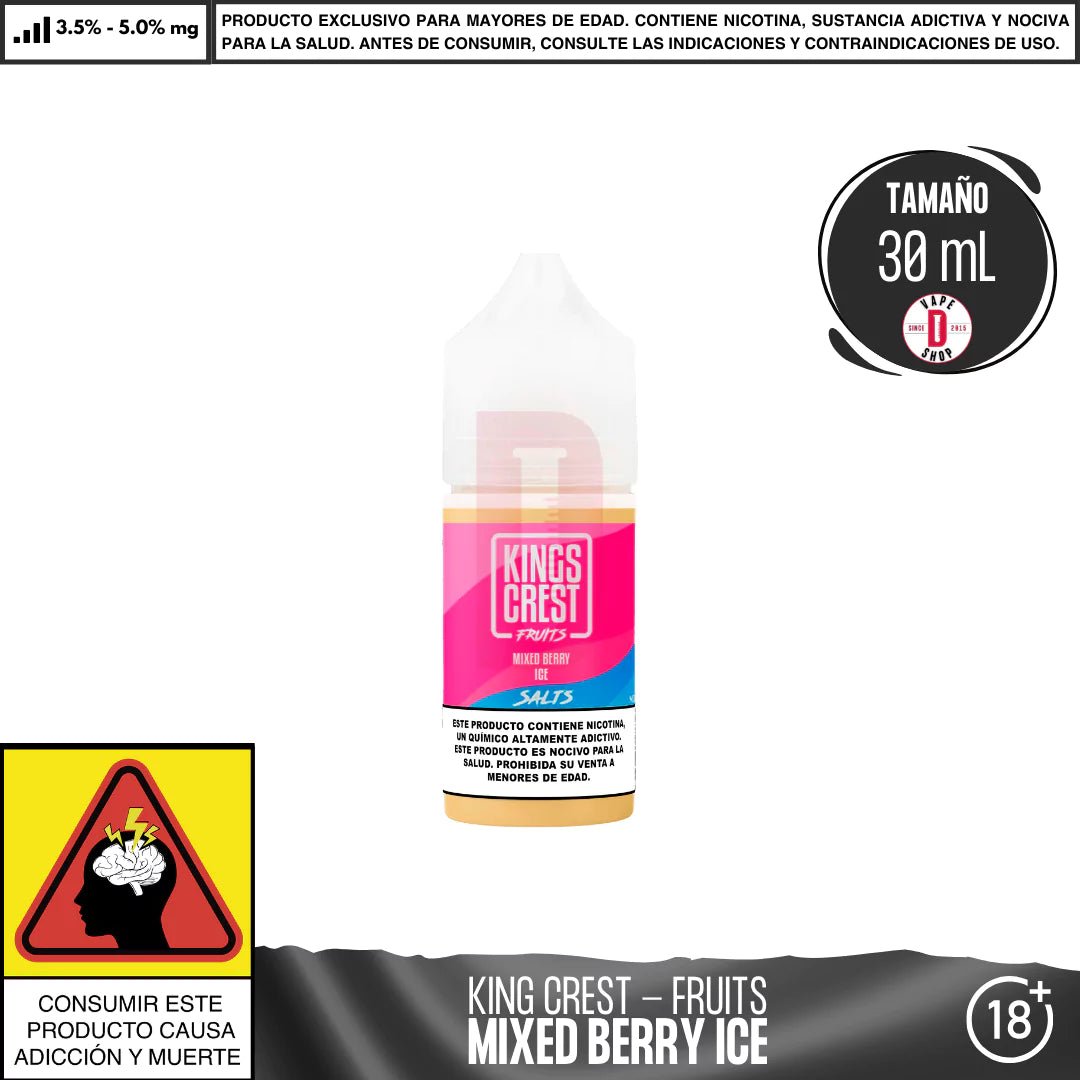 Fruits Mixed Berry Ice Salts - Sales de Nicotina - King's Crest | SN - KK - FMABI - 50