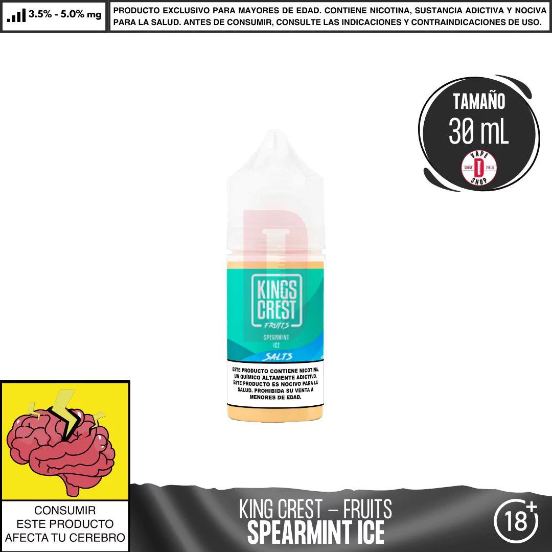 Fruits Spearmint Ice Salts - Sales de Nicotina - King's Crest | SN - KK - FSPMI - 50