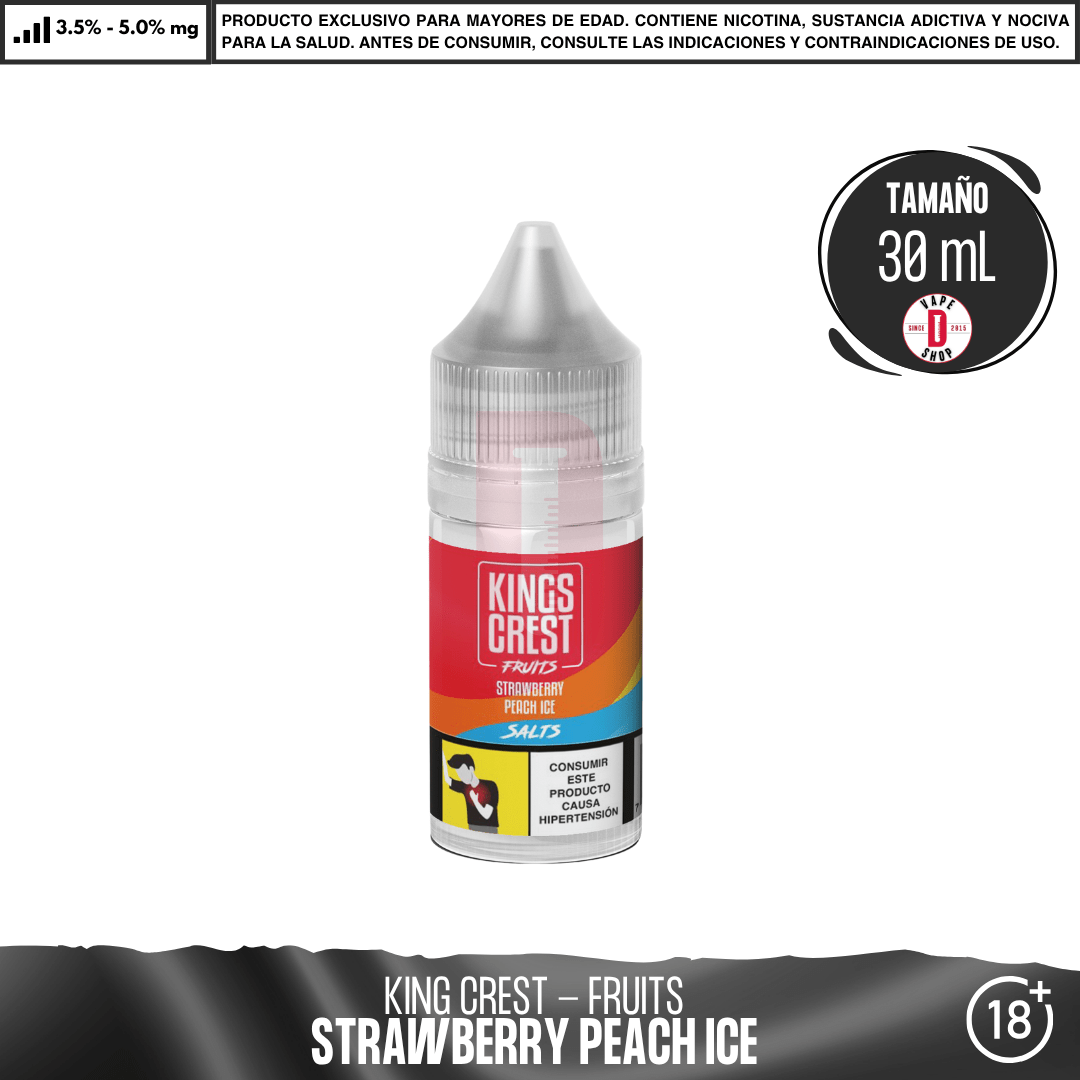 Fruits Strawberry Peach Ice Salts - Sales de Nicotina - King's Crest | SN-KK-FSPI-35