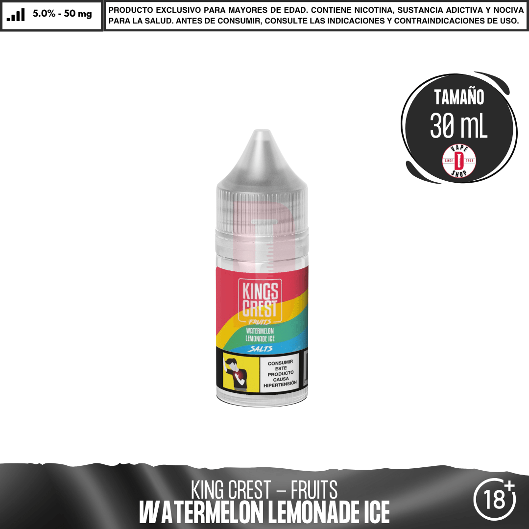 Fruits Watermelon Lemonade Ice Salts - Sales de Nicotina - King's Crest | SN-KK-FWLI-50
