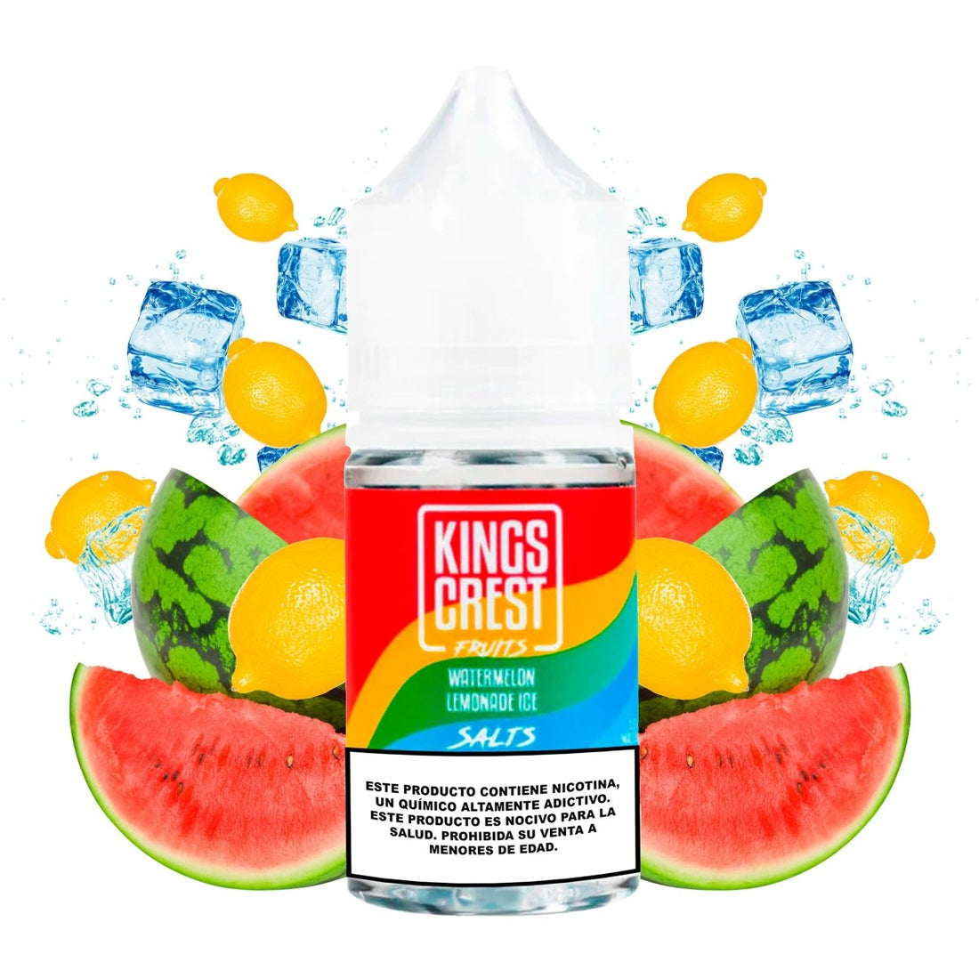 Fruits Watermelon Lemonade Ice Salts - Sales de Nicotina - Kings Crest | SN - KK - FWLI - 35