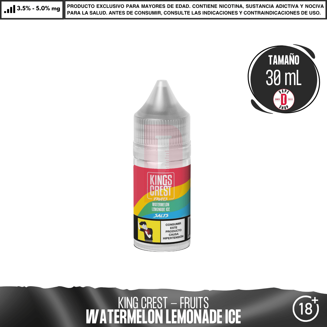 Fruits Watermelon Lemonade Ice Salts - Sales de Nicotina - King's Crest | SN-KK-FWLI-35