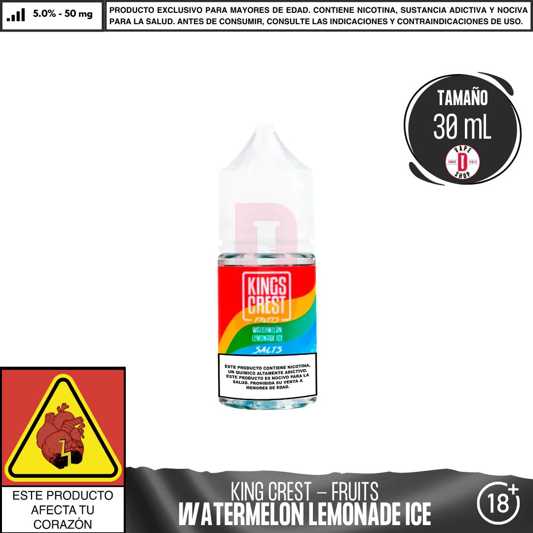 Fruits Watermelon Lemonade Ice Salts - Sales de Nicotina - King's Crest | SN - KK - FWLI - 35