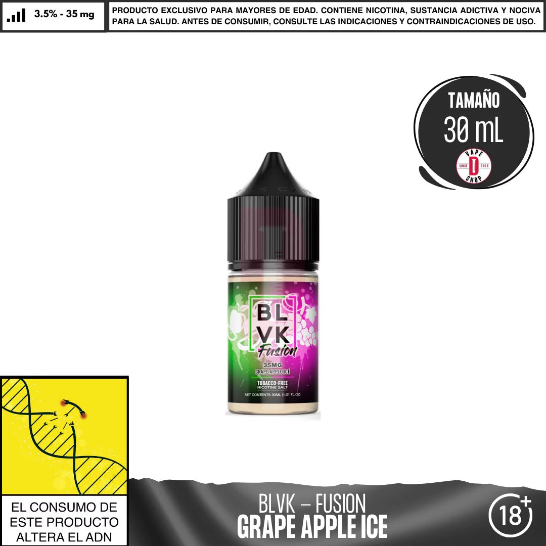Fusion Grape Apple Ice Salts - Sales de Nicotina - BLVK | SN - BLVK - FUS - GAI - 35
