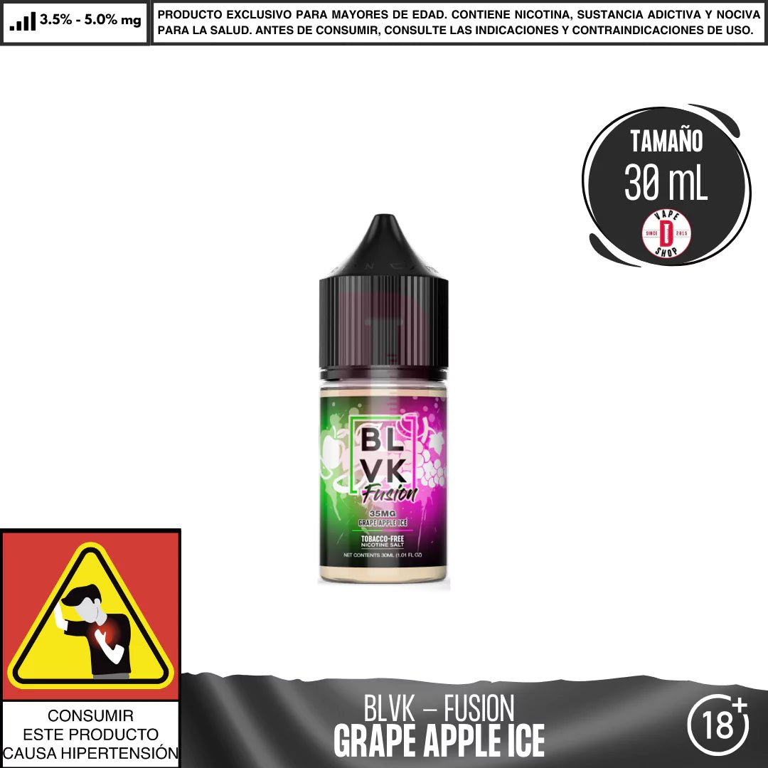 Fusion Grape Apple Ice Salts - Sales de Nicotina - BLVK | SN - BLVK - FUS - GAI - 35