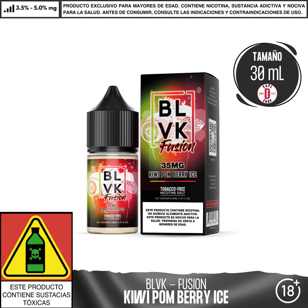 Fusion Kiwi Pom Berry Ice Salts - Sales de Nicotina - BLVK | SN - BLVK - FUS - KPB - 35