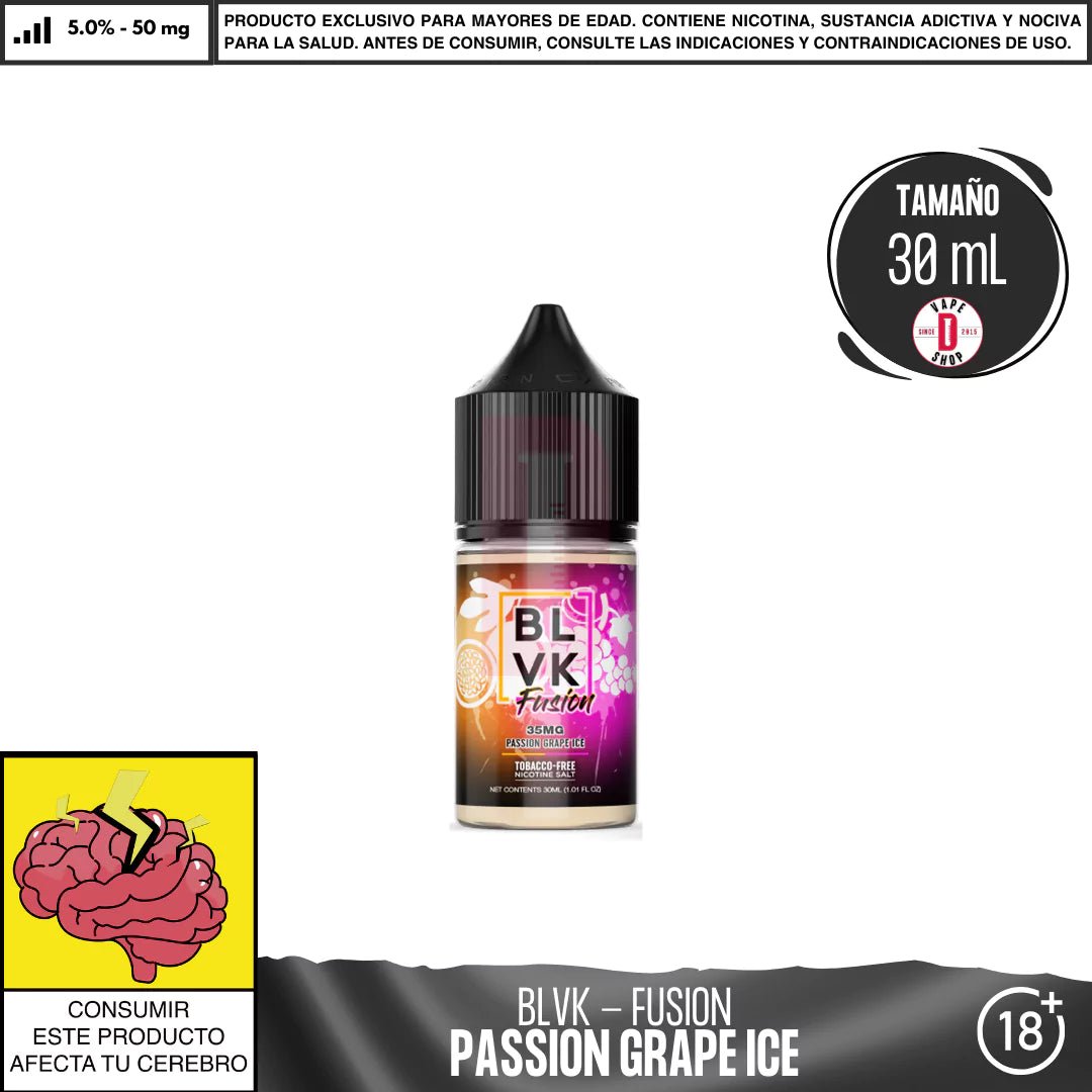 Fusion Passion Grape Ice Salts - Sales de Nicotina - BLVK | SN - BLVK - FUS - PGI - 50
