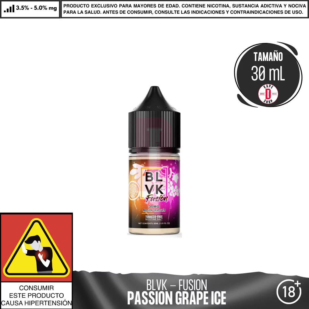 Fusion Passion Grape Ice Salts - Sales de Nicotina - BLVK | SN - BLVK - FUS - PGI - 35