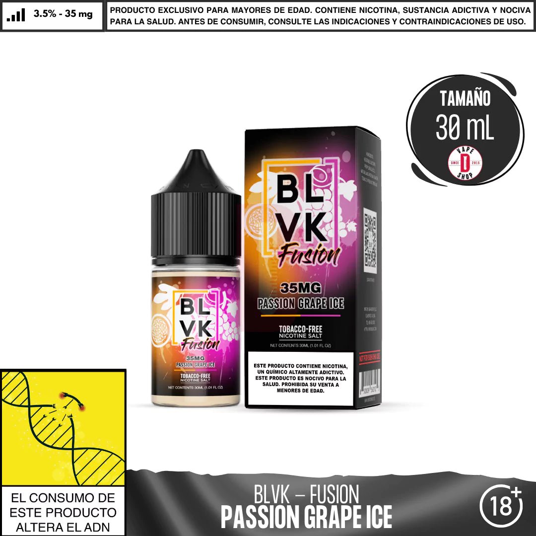 Fusion Passion Grape Ice Salts - Sales de Nicotina - BLVK | SN - BLVK - FUS - PGI - 35
