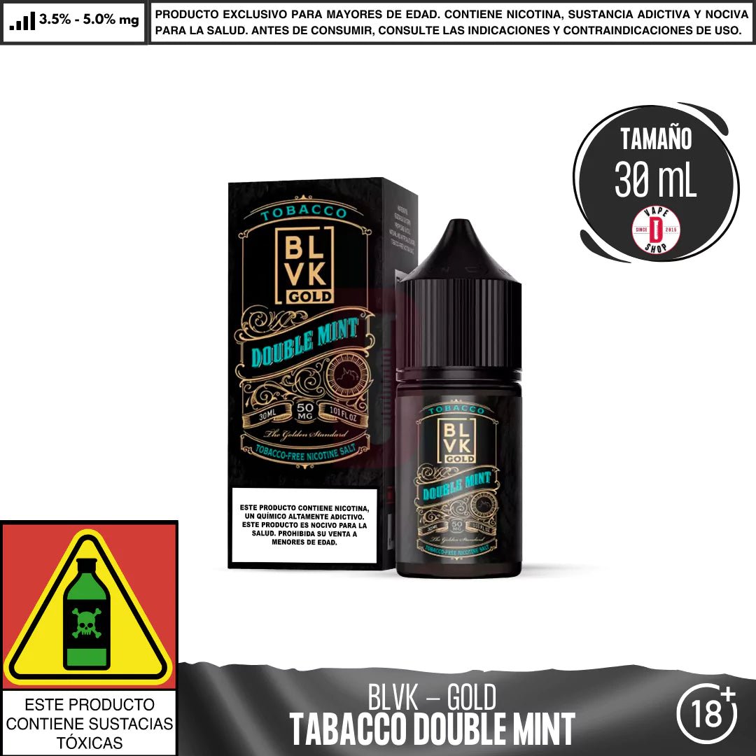 Gold Double Mint Salts - Sales de Nicotina - BLVK | SN - BLVK - GOL - DOM - 35