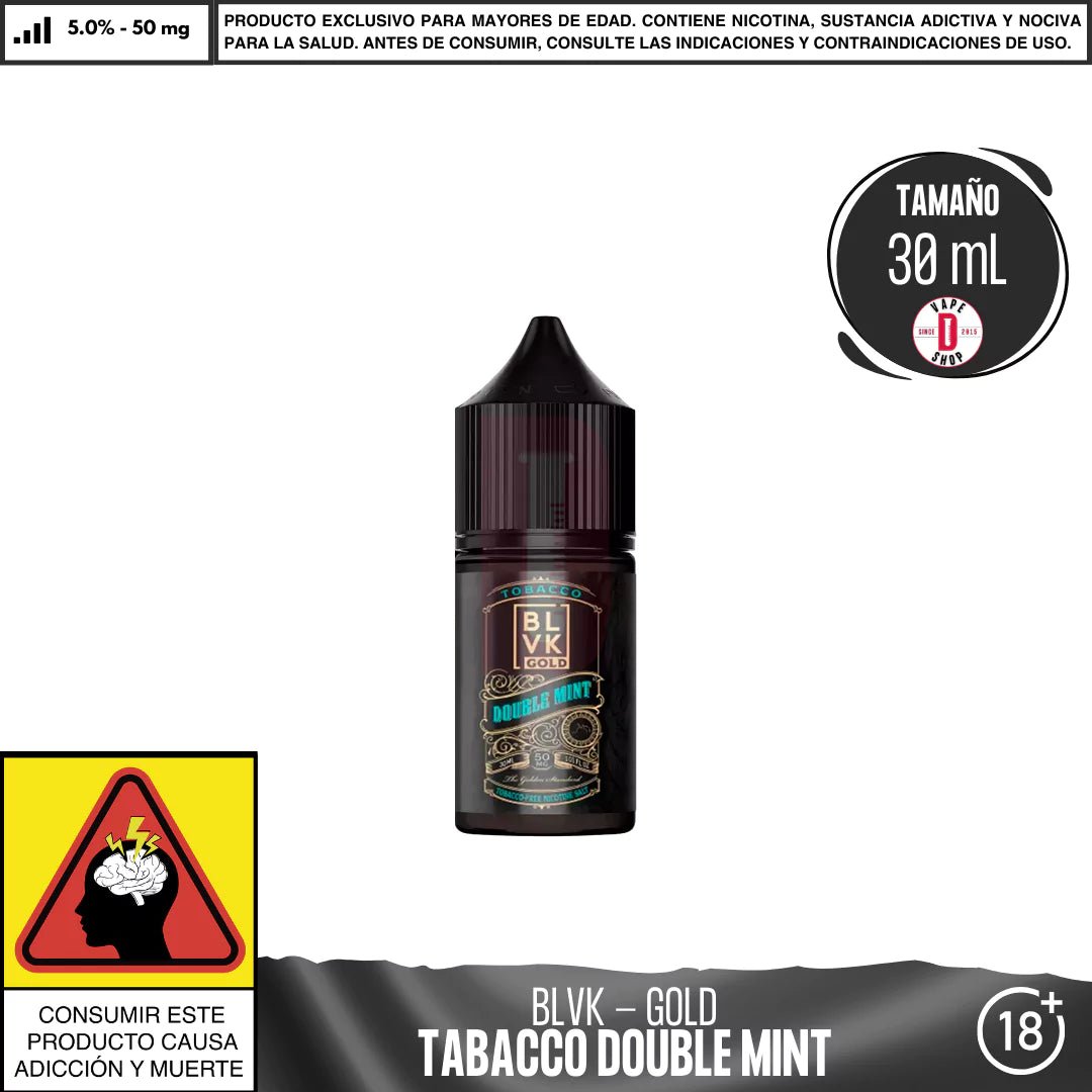 Gold Double Mint Salts - Sales de Nicotina - BLVK | SN - BLVK - GOL - DOM - 50