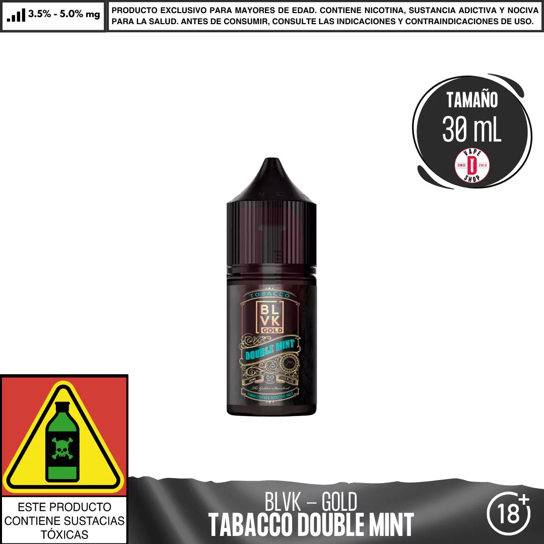 Gold Double Mint Salts - Sales de Nicotina - BLVK | SN - BLVK - GOL - DOM - 35