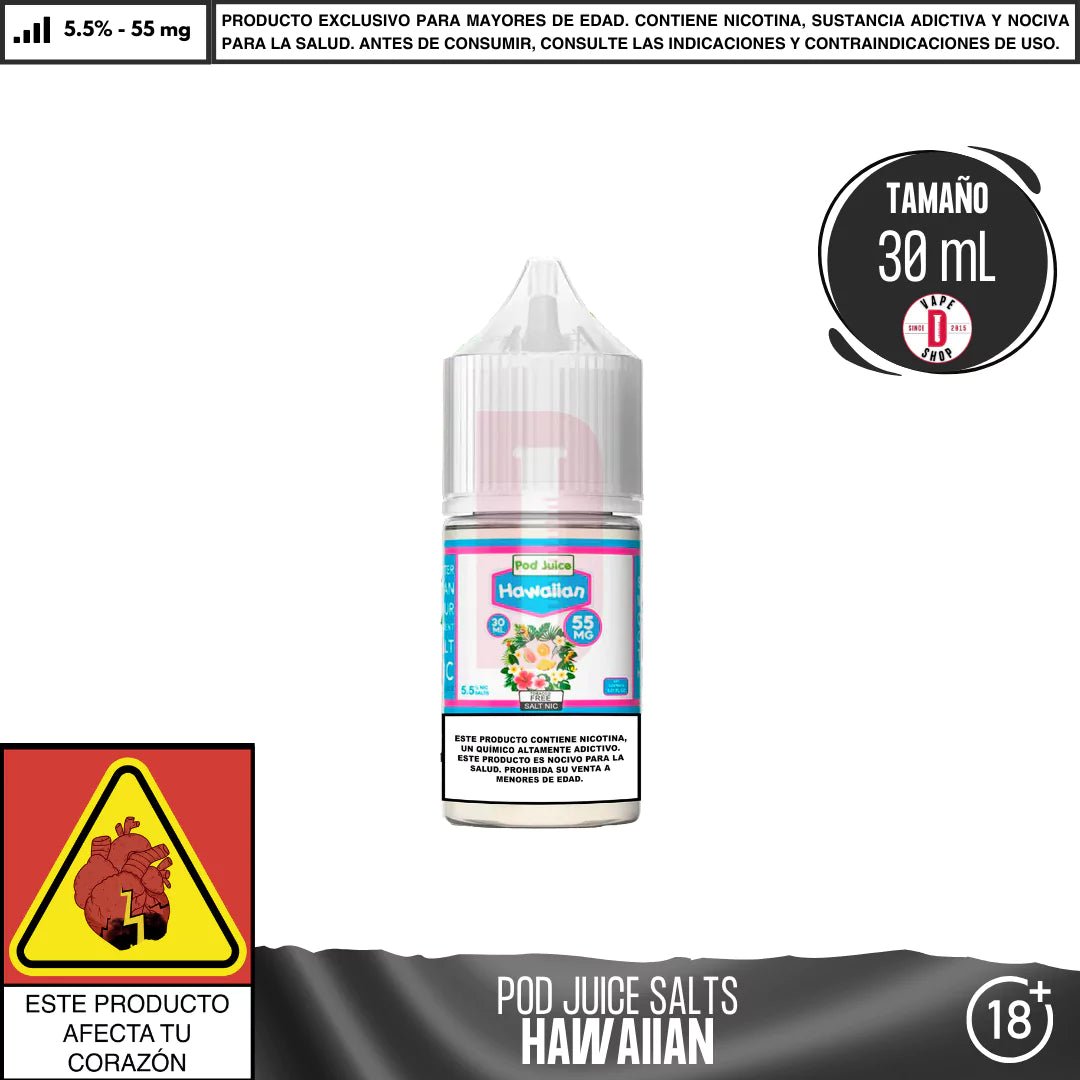 Hawaiian Salts - Sales de Nicotina - Pod Juice | SN - PJ - HAW - 55