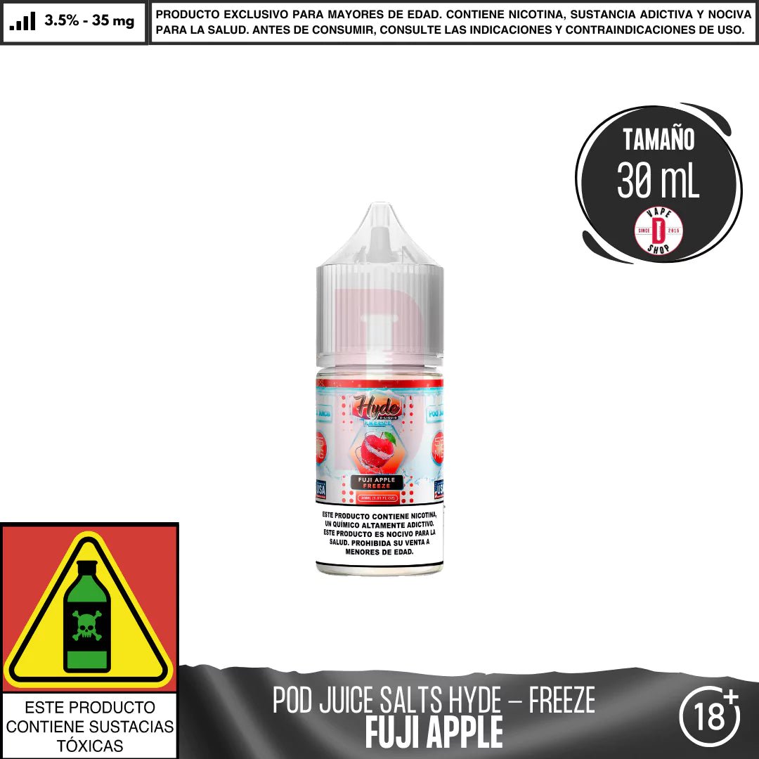 Hyde Fuji Apple Freeze Salts - Sales de Nicotina - Pod Juice | SN - PJ - HYDE - FAF - 35