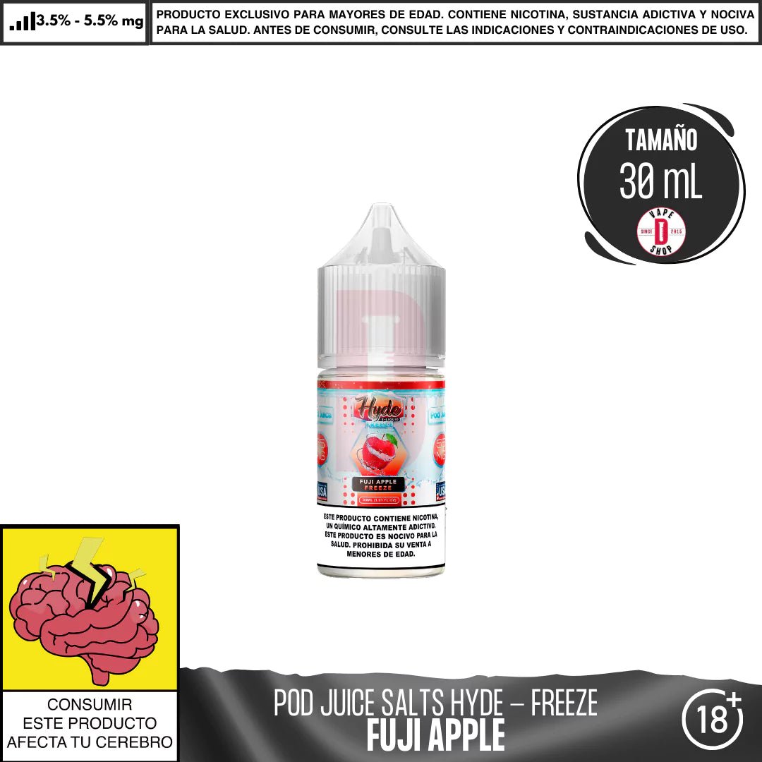 Hyde Fuji Apple Freeze Salts - Sales de Nicotina - Pod Juice | SN - PJ - HYDE - FAF - 35