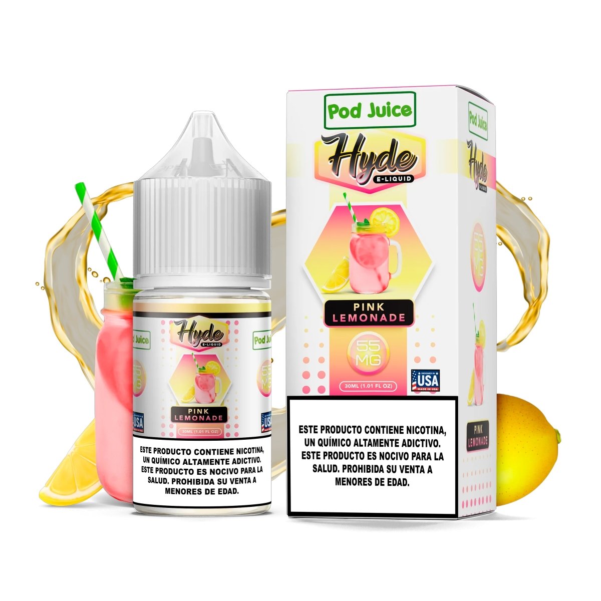 Hyde Pink Lemonade Salts - Sales de Nicotina - Pod Juice | SN - PJ - HYDE - PIL - 35