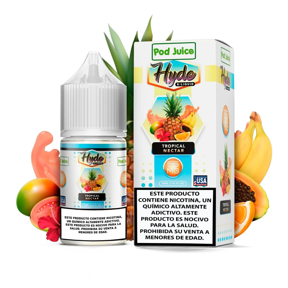 Hyde Tropical Nectar Salts - Sales de Nicotina - Pod Juice | SN - PJ - HYDE - TRN - 35