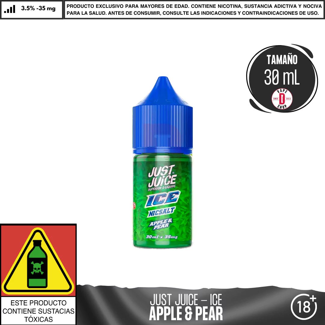 ICE Apple & Pear Salts - Sales de Nicotina - Just Juice | SN - JJ - ICE - APP - 35