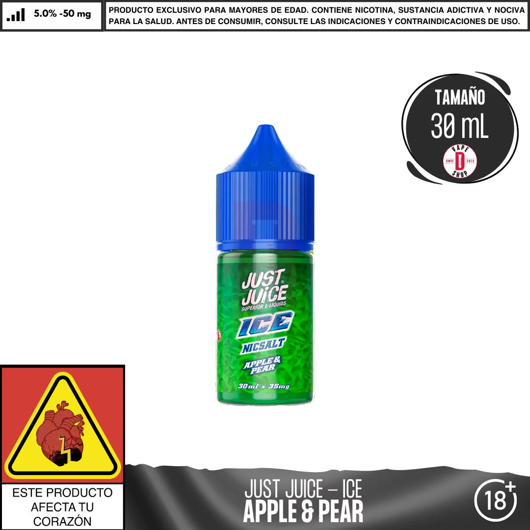 ICE Apple & Pear Salts - Sales de Nicotina - Just Juice | SN - JJ - ICE - APP - 35