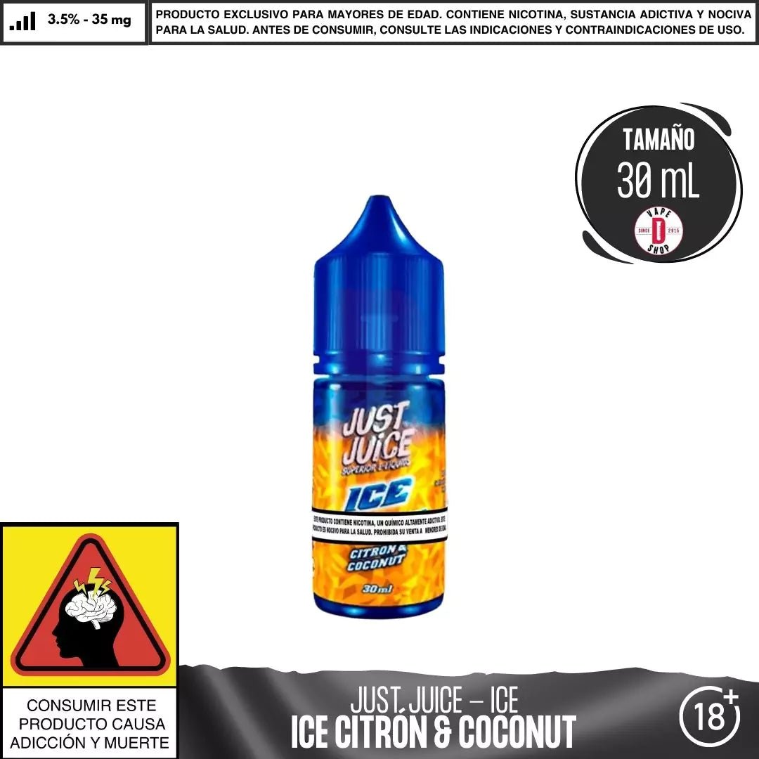 ICE Citrón & Coconut Salts - Sales de Nicotina - Just Juice | SN - JJ - ICE - CIT - 35