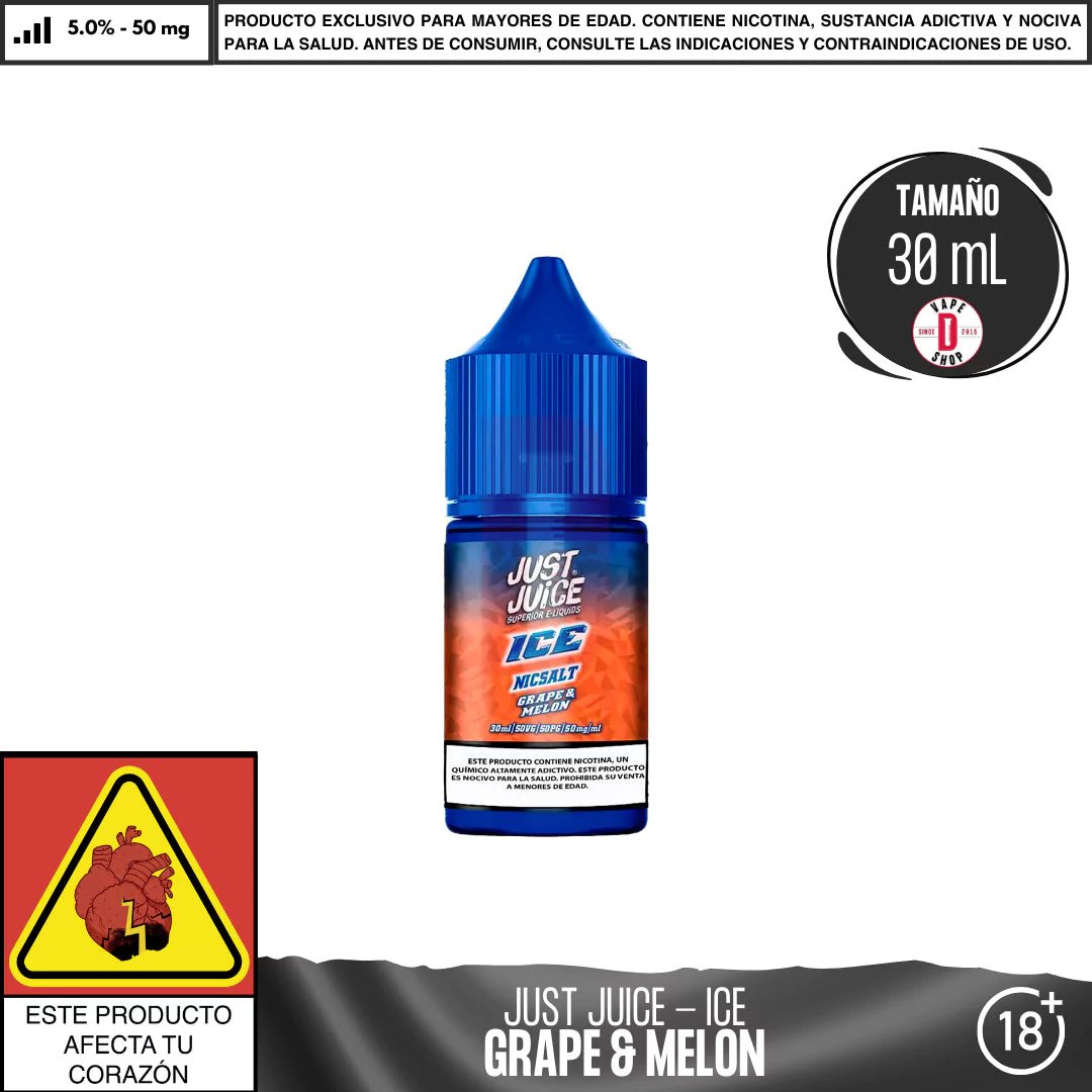 ICE Grape & Melon Salts - Sales de Nicotina - Just Juice | SN - JJ - ICE - GRM - 35