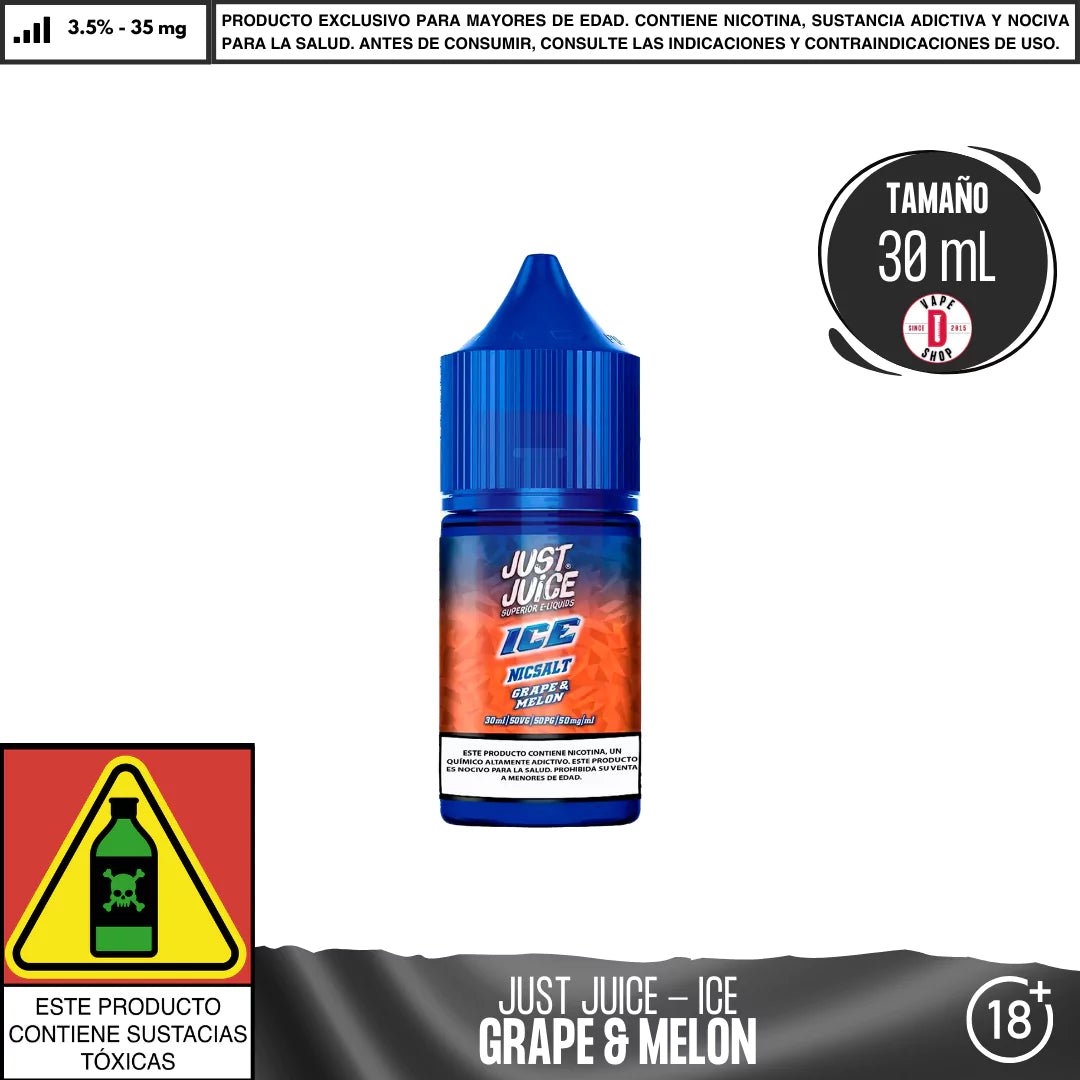 ICE Grape & Melon Salts - Sales de Nicotina - Just Juice | SN - JJ - ICE - GRM - 35