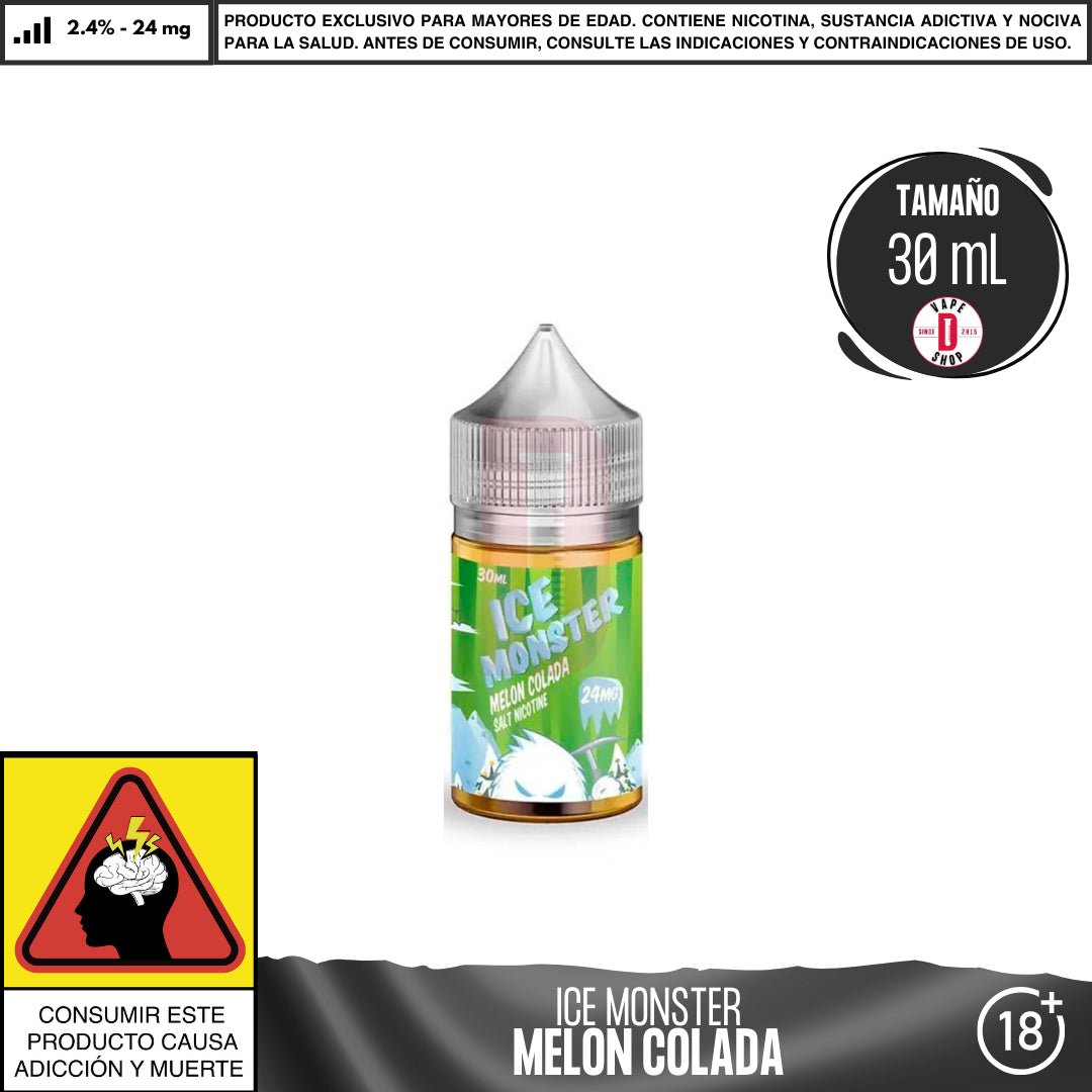 Ice Monster Melon Colada Salts - Sales de Nicotina - Monsterlabs | SN - ML - IM - MC - 24