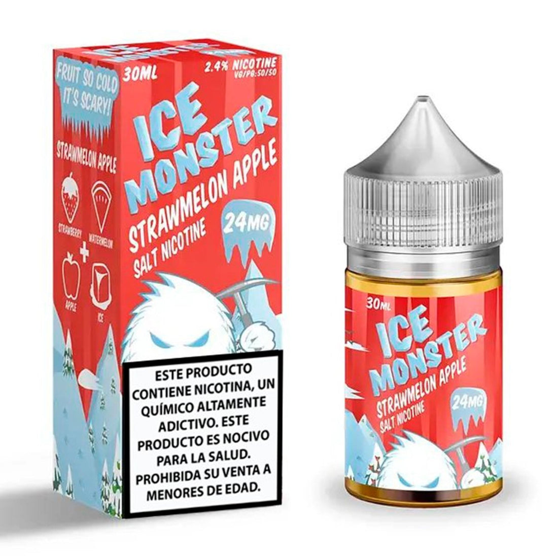 Ice Monster Strawmelon Apple Salts - Sales de Nicotina - Monsterlabs | SN - ML - IM - SA - 24