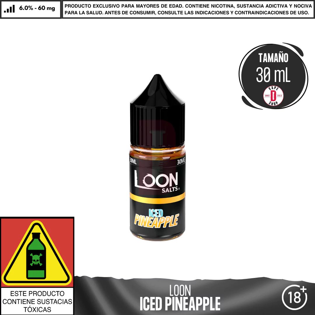 Iced Pineapple Salts - Sales de Nicotina - Loon | SN - LO - ICP - 60