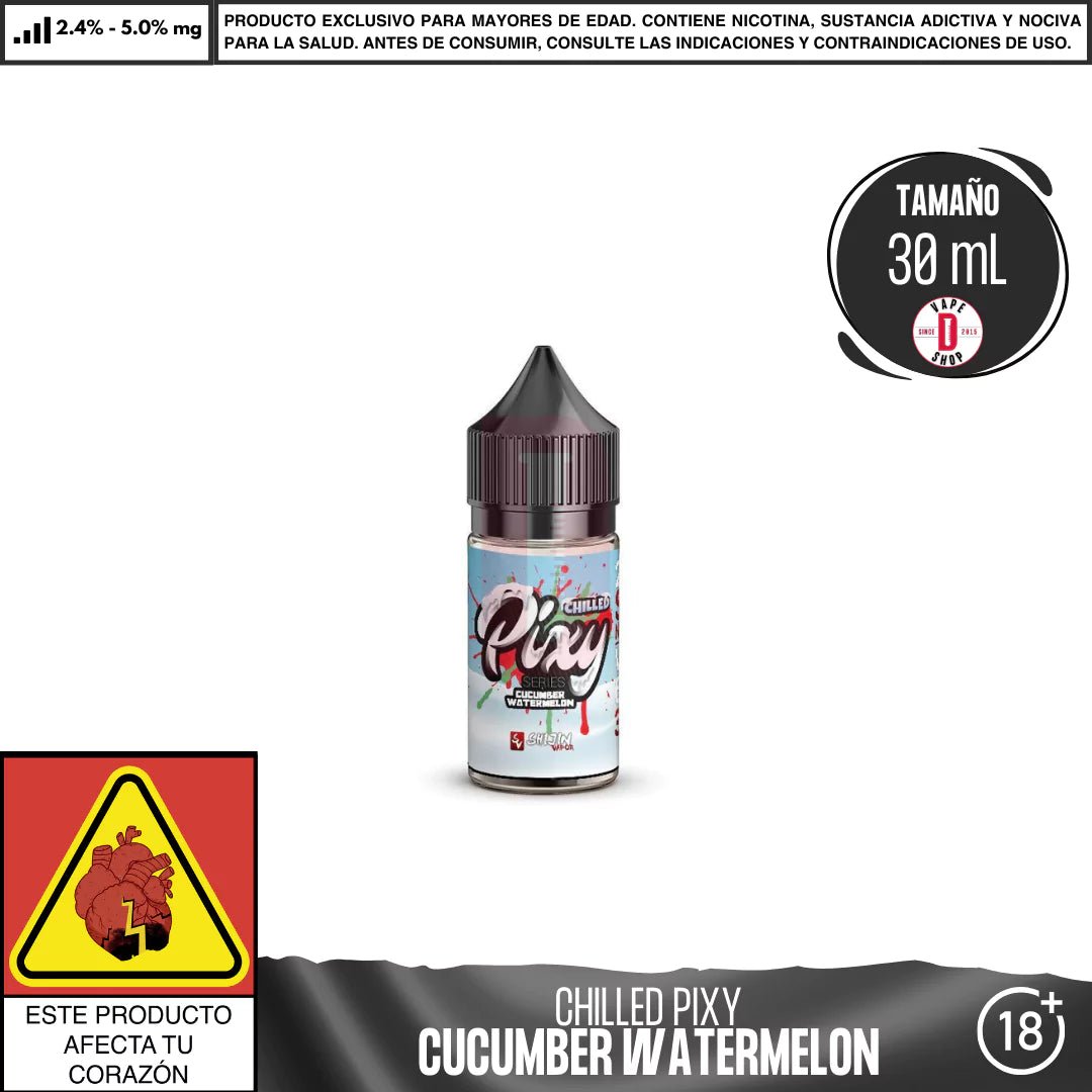 It`s Pixy Chilled Cucumber Watermelon Salts - Sales de Nicotina - Shijin | SN - SV - PX - CW - 24