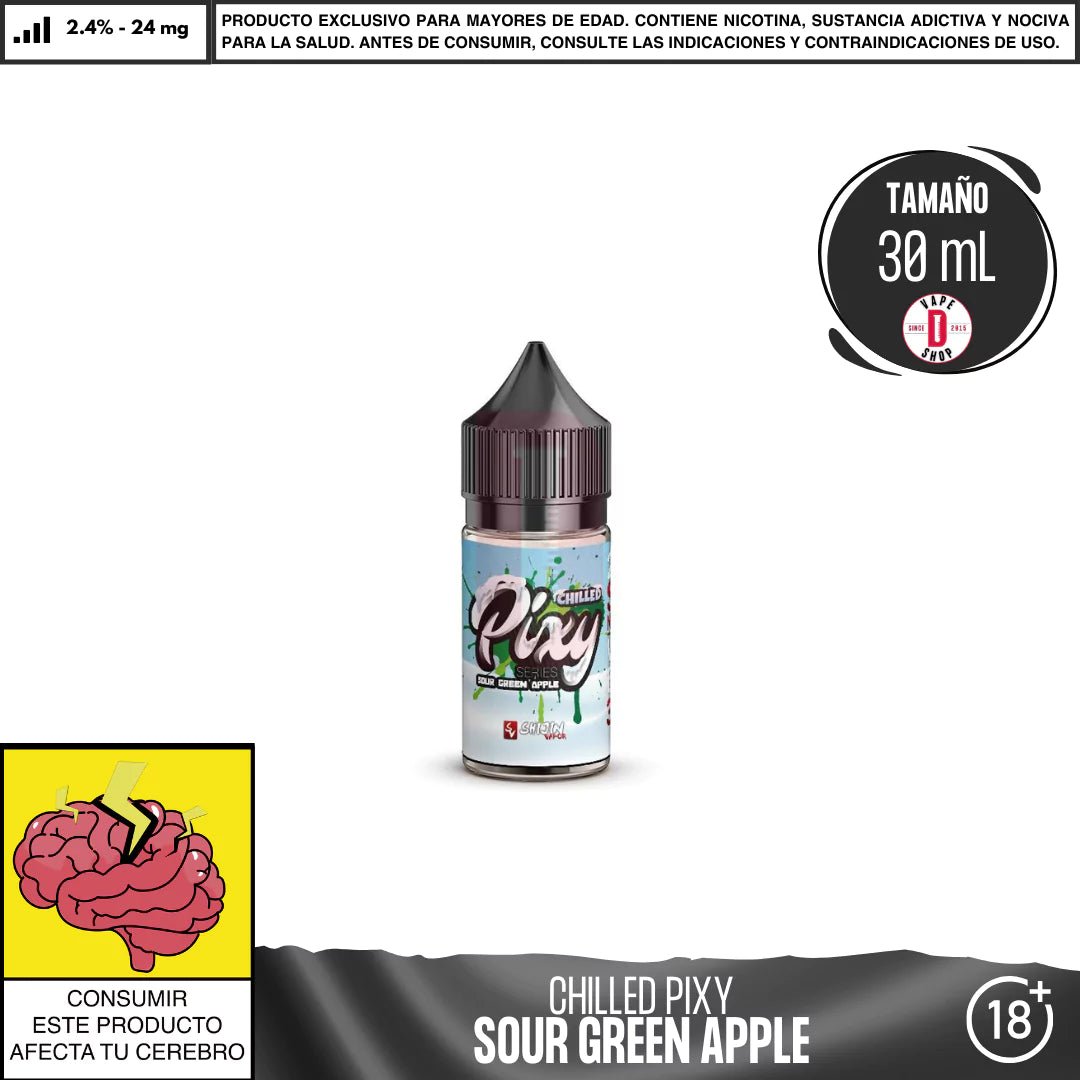 It`s Pixy Chilled Sour Green Apple Salts - Sales de Nicotina - Shijin | SN - SV - PX - GA - 24